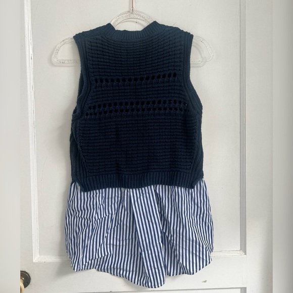 VERONICA BEARD South Beach
Combo Navy Sleeveless Knit
Sweater Size M $295 - Picture 6 of 6